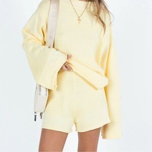 Princess Polly Butter Yellow Sweater Set